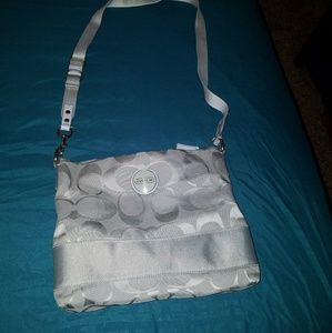 Light Grey Coach Cross-body